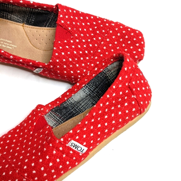 Red polka dot Toms - Picture 3 of 3